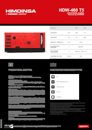 Dizelski generatori HIMOINSA HDW-460 T5