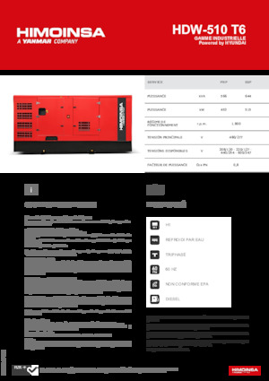Dizelski generatori HIMOINSA HDW-510 T6
