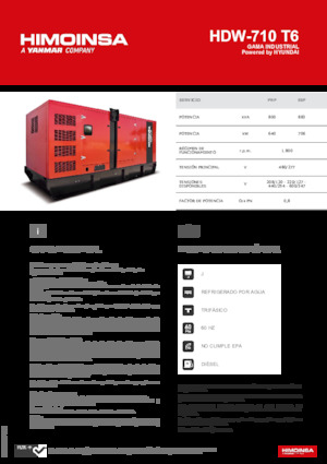 Dizelski generatori HIMOINSA HDW-710 T6