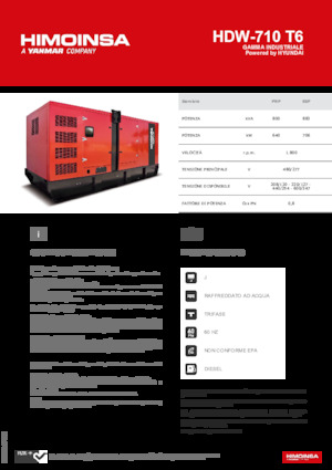 Dizelski generatori HIMOINSA HDW-710 T6
