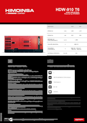Dizelski generatori HIMOINSA HDW-910 T6