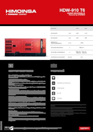 Dizelski generatori HIMOINSA HDW-910 T6