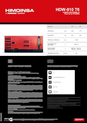 Dizelski generatori HIMOINSA HDW-910 T6