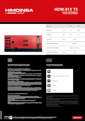 Dizelski generatori HIMOINSA HDW-915 T5