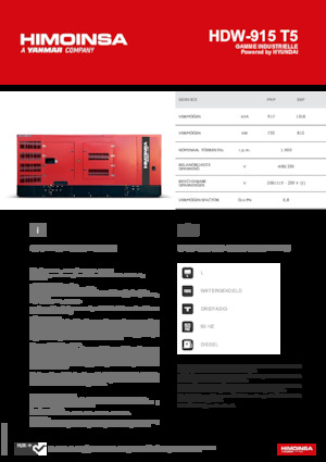 Dizelski generatori HIMOINSA HDW-915 T5