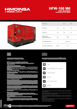 Dizelski generatori HIMOINSA HFW-100 M6