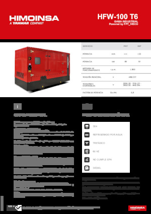 Dizelski generatori HIMOINSA HFW-100 T6