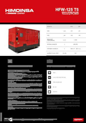 Dizelski generatori HIMOINSA HFW-125 T5