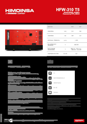 Dizelski generatori HIMOINSA HFW-310 T5