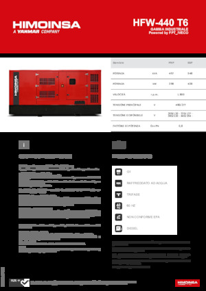 Dizelski generatori HIMOINSA HFW-440 T6