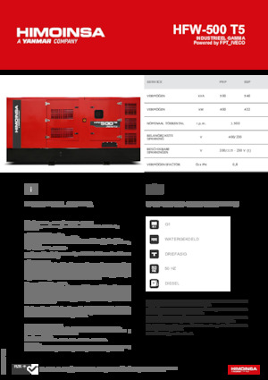 Dizelski generatori HIMOINSA HFW-500 T5