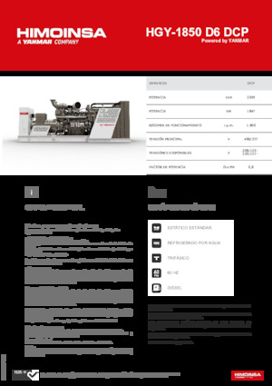 Dizelski generatori HIMOINSA HGY-1850 D6 DCP
