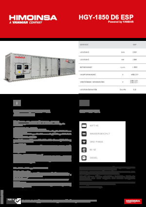 Dizelski generatori HIMOINSA HGY-1850 D6 ESP