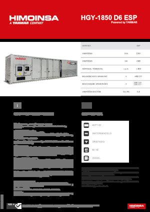 Dizelski generatori HIMOINSA HGY-1850 D6 ESP