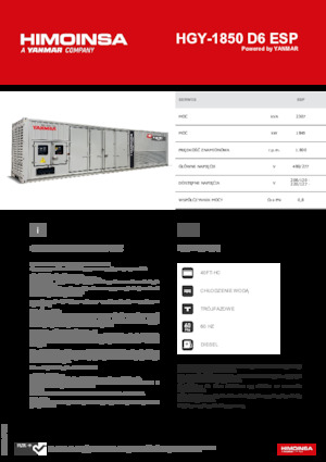 Dizelski generatori HIMOINSA HGY-1850 D6 ESP