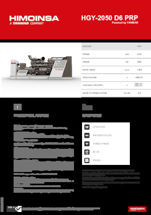 Dizelski generatori HIMOINSA HGY-2050 D6 PRP