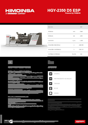 Dizelski generatori HIMOINSA HGY-2350 D5 ESP