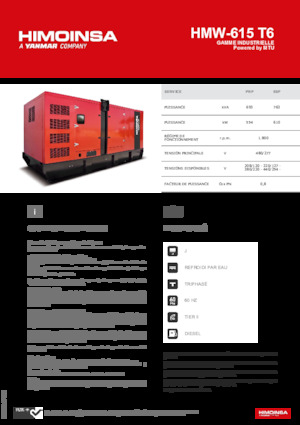 Dizelski generatori HIMOINSA HMW-615 T6