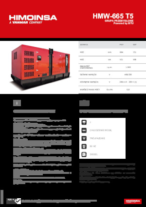 Dizelski generatori HIMOINSA HMW-665 T5