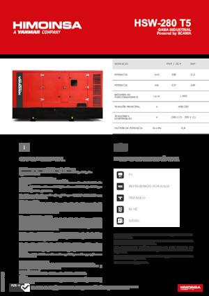 Dizelski generatori HIMOINSA HSW-280 T5