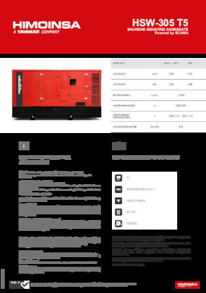 Dizelski generatori HIMOINSA HSW-305 T5