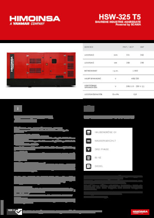 Dizelski generatori HIMOINSA HSW-325 T5