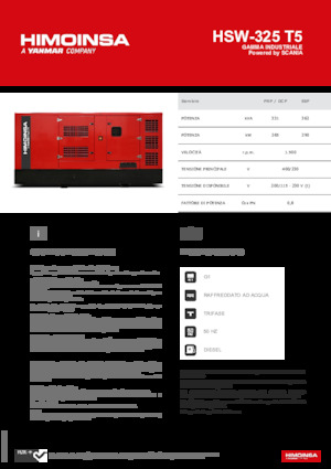 Dizelski generatori HIMOINSA HSW-325 T5