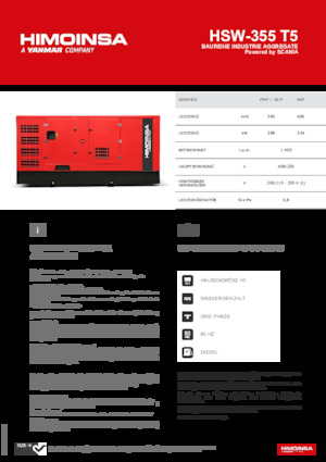 Dizelski generatori HIMOINSA HSW-355 T5