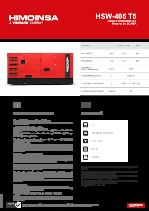 Dizelski generatori HIMOINSA HSW-405 T5