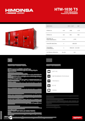 Dizelski generatori HIMOINSA HTW-1030 T5