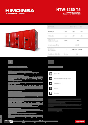 Dizelski generatori HIMOINSA HTW-1260 T5