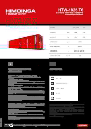 Dizelski generatori HIMOINSA HTW-1825 T6