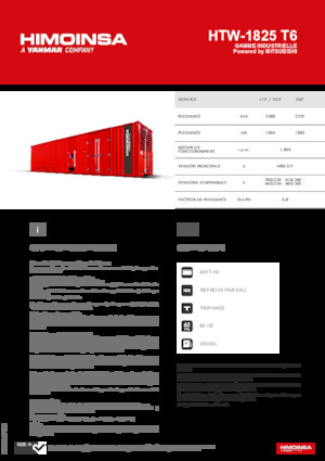 Dizelski generatori HIMOINSA HTW-1825 T6