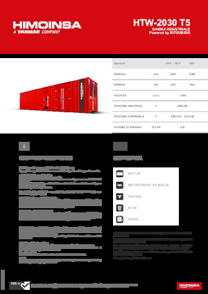 Dizelski generatori HIMOINSA HTW-2030 T5