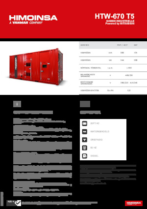Dizelski generatori HIMOINSA HTW-670 T5