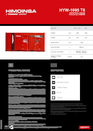 Dizelski generatori HIMOINSA HYW-1095 T6