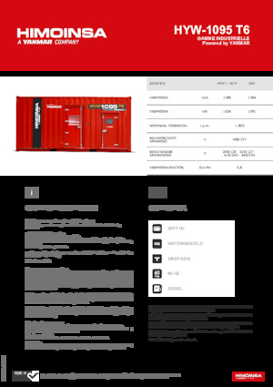 Dizelski generatori HIMOINSA HYW-1095 T6