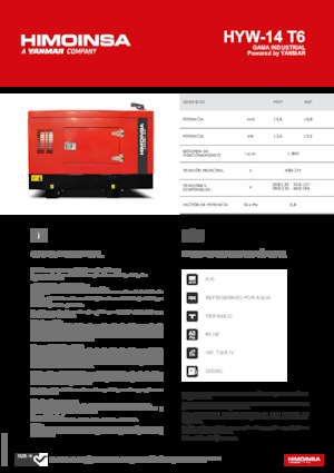 Dizelski generatori HIMOINSA HYW-14 T6