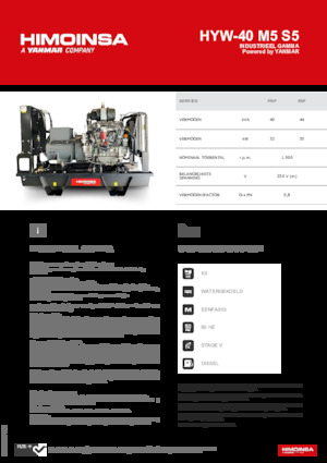 Dizelski generatori HIMOINSA HYW-40 M5 S5