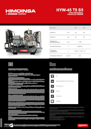 Dizelski generatori HIMOINSA HYW-45 T5 S5