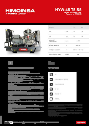 Dizelski generatori HIMOINSA HYW-45 T5 S5