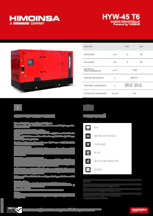 Dizelski generatori HIMOINSA HYW-45 T6
