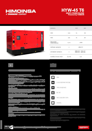 Dizelski generatori HIMOINSA HYW-45 T6