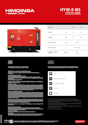 Dizelski generatori HIMOINSA HYW-9 M5