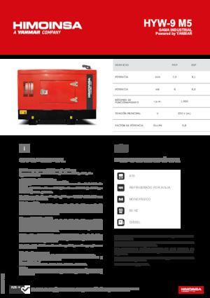 Dizelski generatori HIMOINSA HYW-9 M5