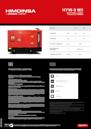 Dizelski generatori HIMOINSA HYW-9 M5
