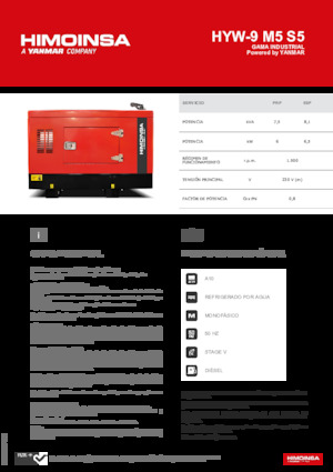 Dizelski generatori HIMOINSA HYW-9 M5 S5