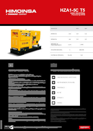 Dizelski generatori HIMOINSA HZA1-5C T5