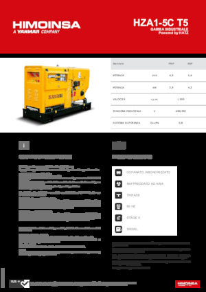 Dizelski generatori HIMOINSA HZA1-5C T5