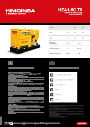 Dizelski generatori HIMOINSA HZA1-5C T5